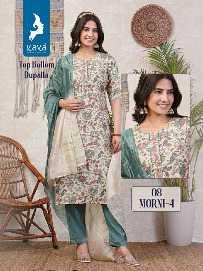 Morni 4 By Kaya Casual Wear Printed Kurti With Bottom Dupatta Wholesalers In Delhi